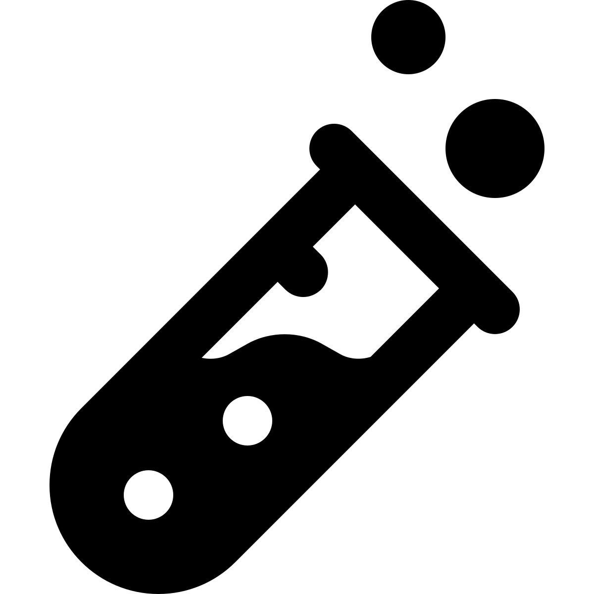 lab experiment icon in bold style